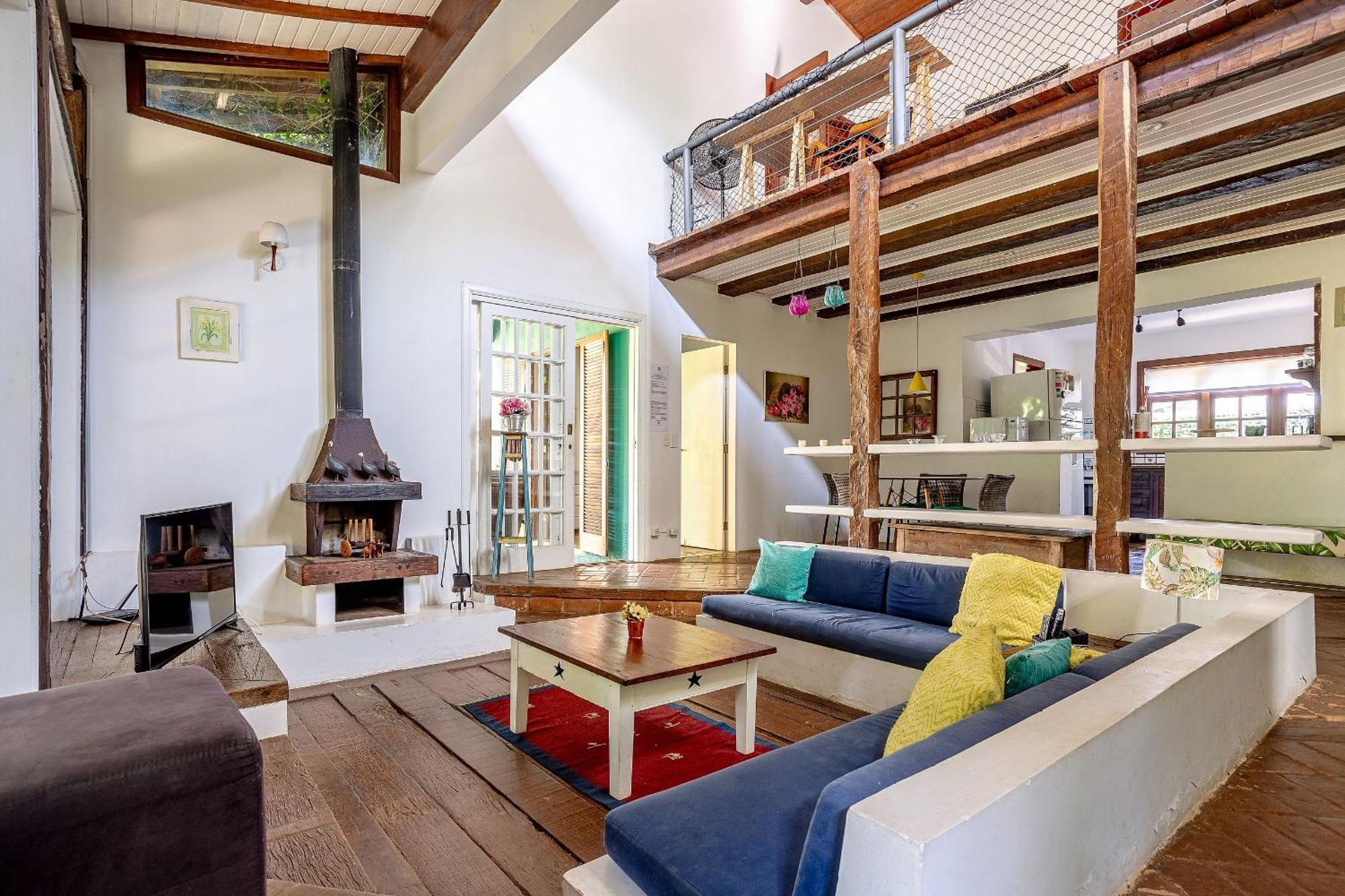 Casa Dos Passaros Na Areia A 20M Da Praia Da Baleia Com 3 Suites E 1 Dorm, Com Ar Condicionado, Wifi, Smart Tv, Cozinha Completa E Churrasqueira Sao Sebastiao  Luaran gambar