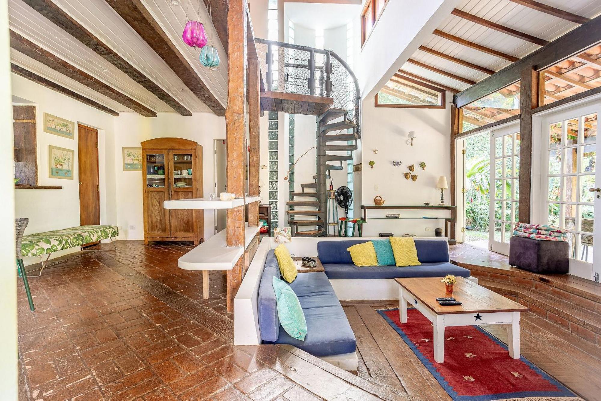 Casa Dos Passaros Na Areia A 20M Da Praia Da Baleia Com 3 Suites E 1 Dorm, Com Ar Condicionado, Wifi, Smart Tv, Cozinha Completa E Churrasqueira Sao Sebastiao  Luaran gambar