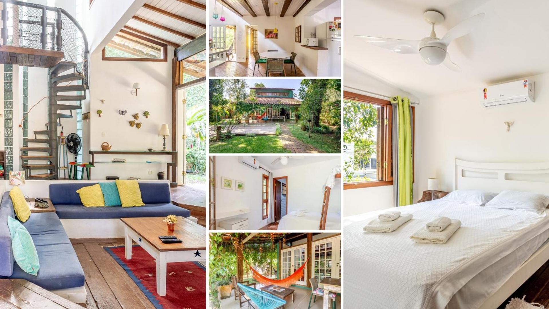 Casa Dos Passaros Na Areia A 20M Da Praia Da Baleia Com 3 Suites E 1 Dorm, Com Ar Condicionado, Wifi, Smart Tv, Cozinha Completa E Churrasqueira Sao Sebastiao  Luaran gambar